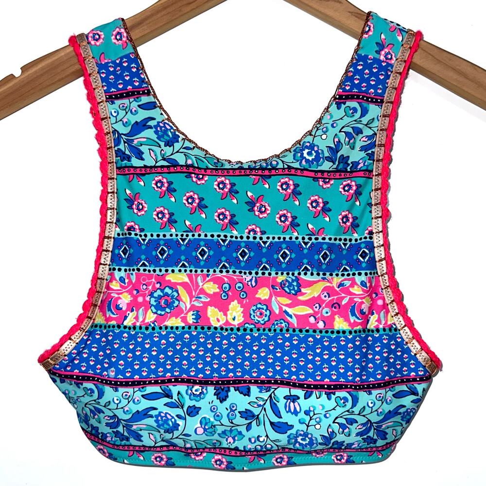 Aerie Multicolor Floral Bikini Top